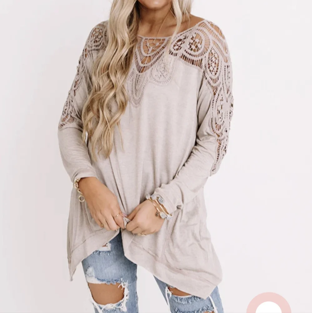 Crochet sleeve top - Impressions boutique